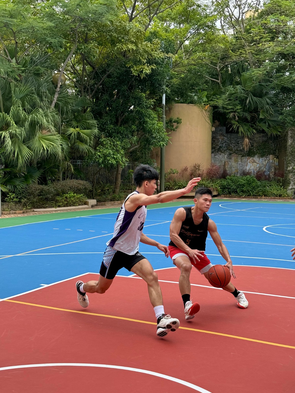 The first Alumni Three-on-Three Basketball Tournament